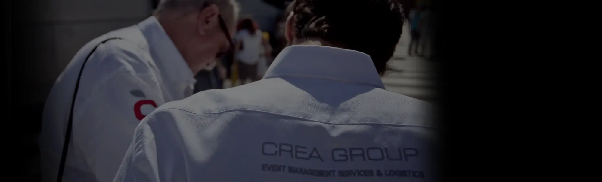 CREA Group staff in event management uniform